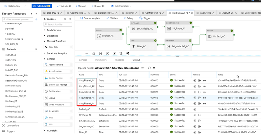 Azure Data Factory ForEach Activity Example