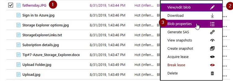 azure storage account objects