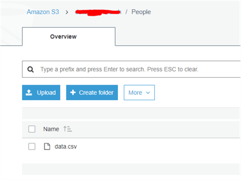 upload data to aws s3