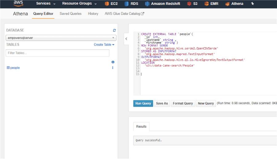 query aws athena data
