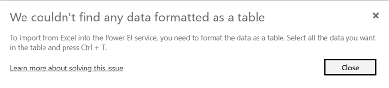 format data as table
