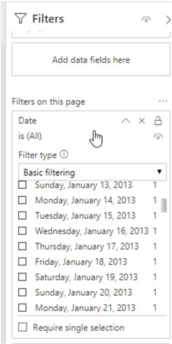 Basic Filtering Dates
