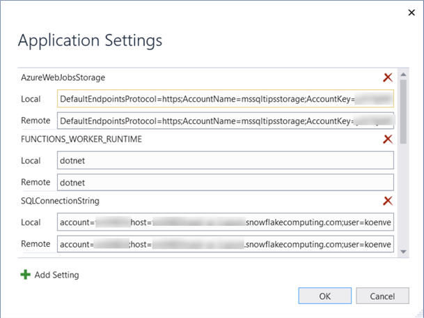 Azure Function to Execute SQL on Snowflake Database