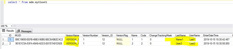 query master data services