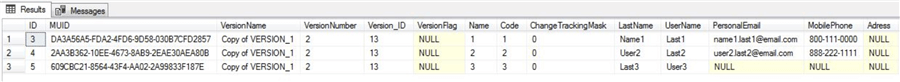 query master data services
