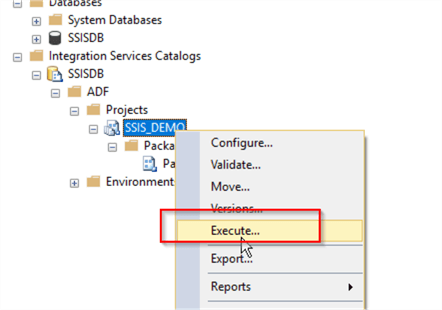Azure Data Factory Execute SSIS Package Activity