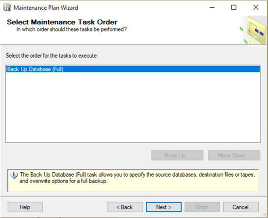 sql server maintenance plan wizard
