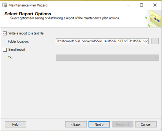 sql server maintenance plan wizard
