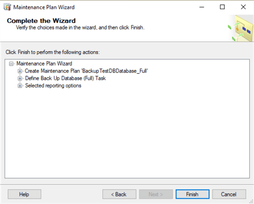 sql server maintenance plan wizard
