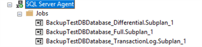 sql server maintenance plan jobs