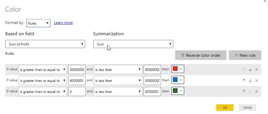 color formatting