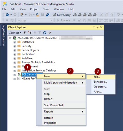 Create SQL Agent Job