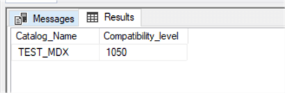 SQL Server 2008 Multidimensional SSAS database compatibility level