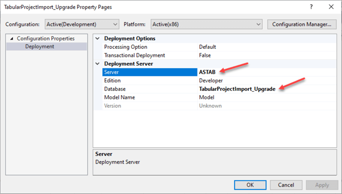 Enter deployment information
