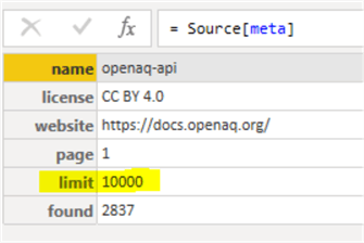power query meta data
