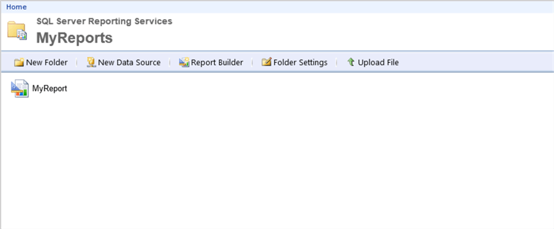 Source SSRS Server Report
