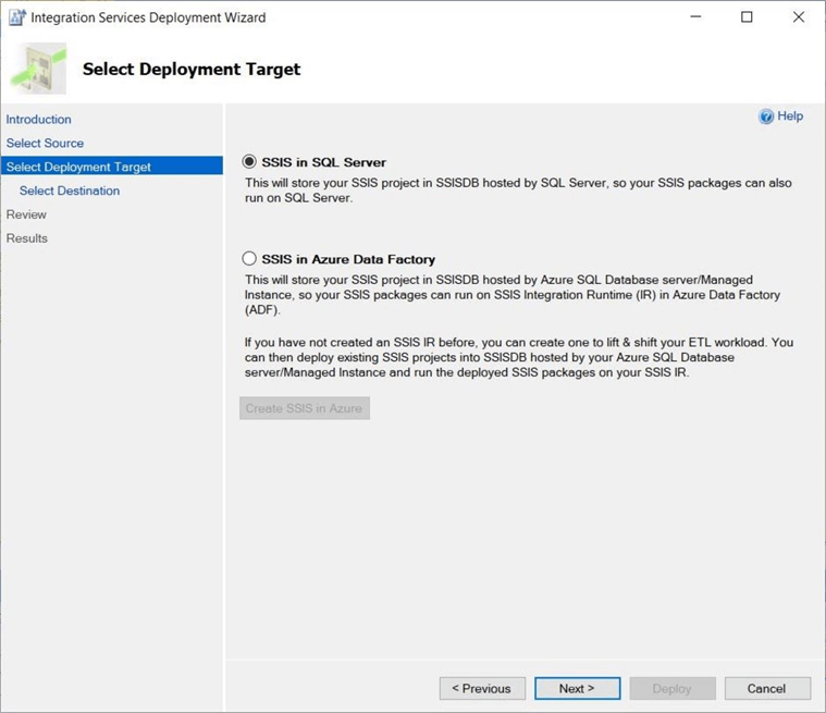 SSIS Catalog - Part 1 - VS 2019 Deployment - local catalog