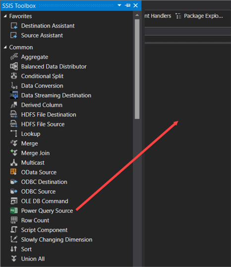 SSIS Power Query Source