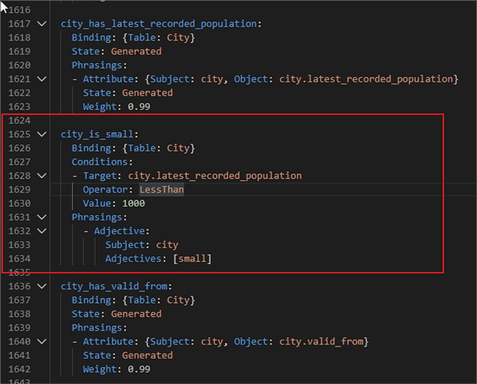 small city YAML