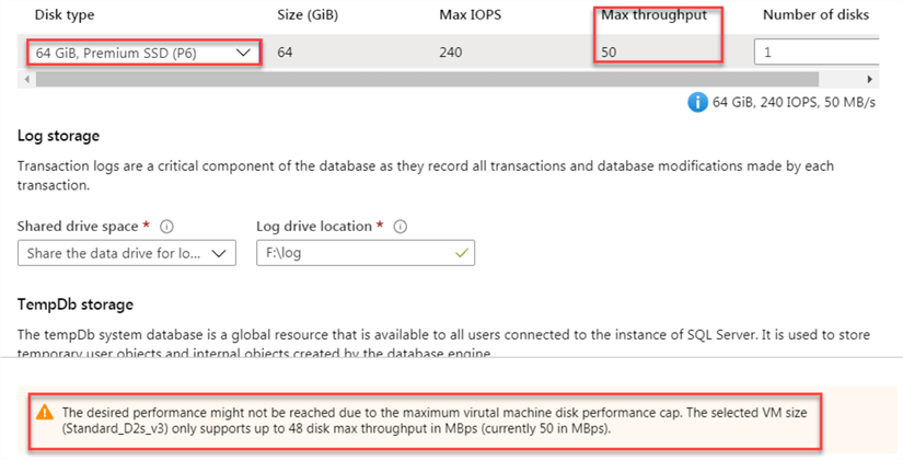 azure vm storage