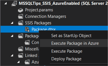 execute in Azure