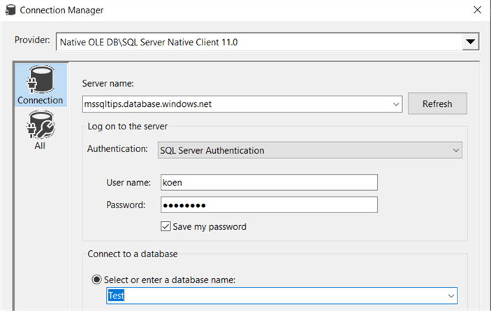 configure conn mgr