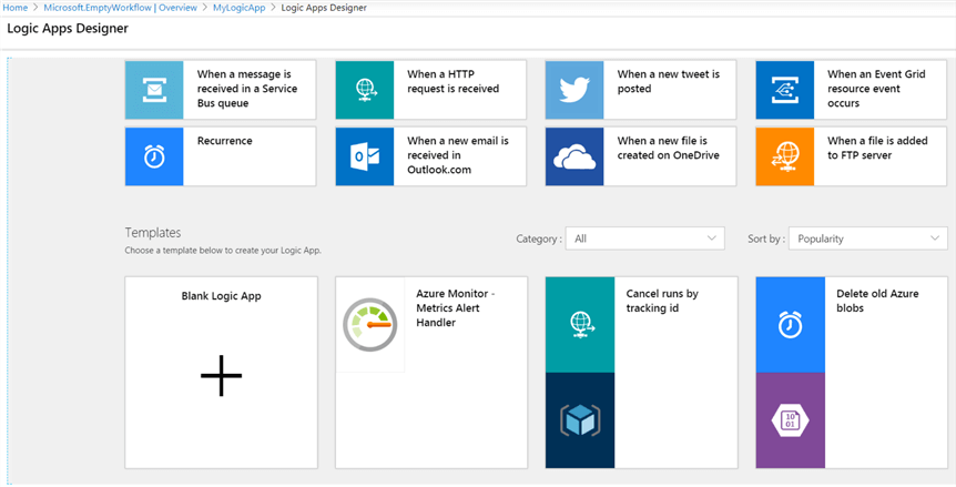 logic apps designer