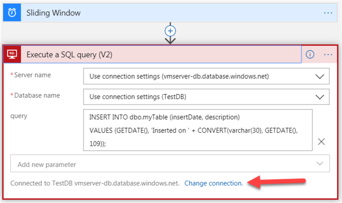 execute a sql query