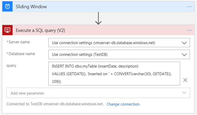 execute a sql query