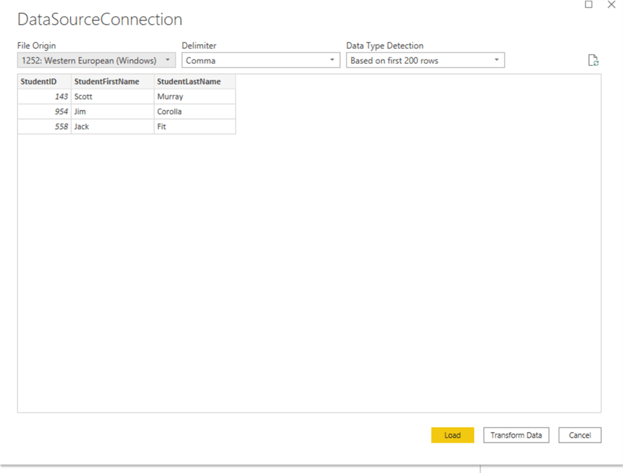 data source connection