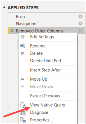 view native query