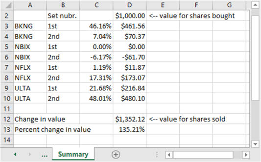 stock tickers in Excel