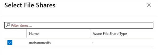 select file shares