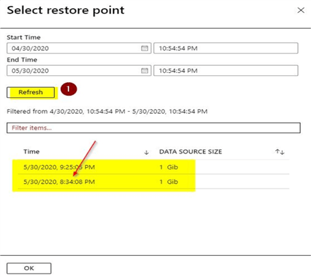 restore individual file