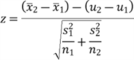 statisical formula
