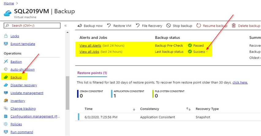 Azure VM Backup File Restore