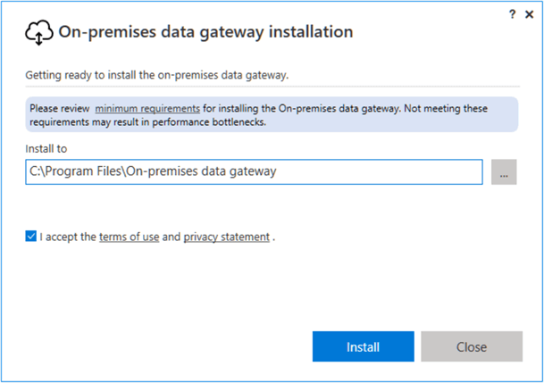 Start gateway install