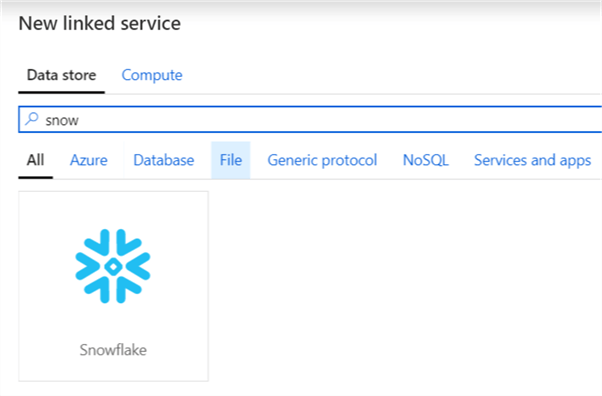 new snowflake connector