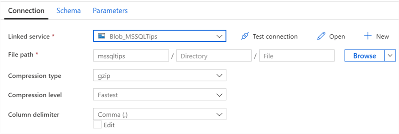 dataset config for multiple files