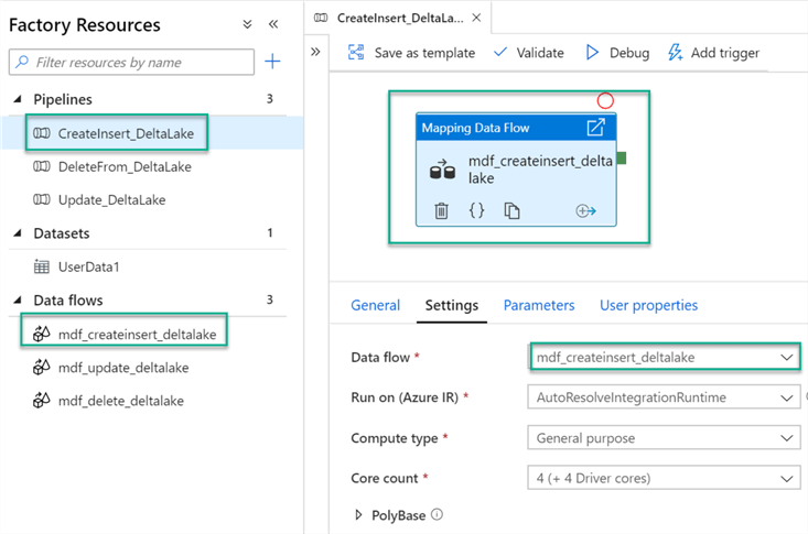 MDFInsert Image of Mapping Data Flows canvas for insert