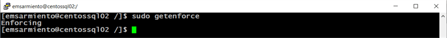 configure selinux primary server for log shipping
