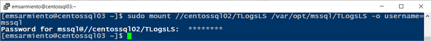 configure secondary server for log shipping