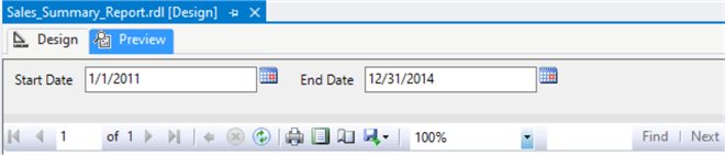 ssrs report