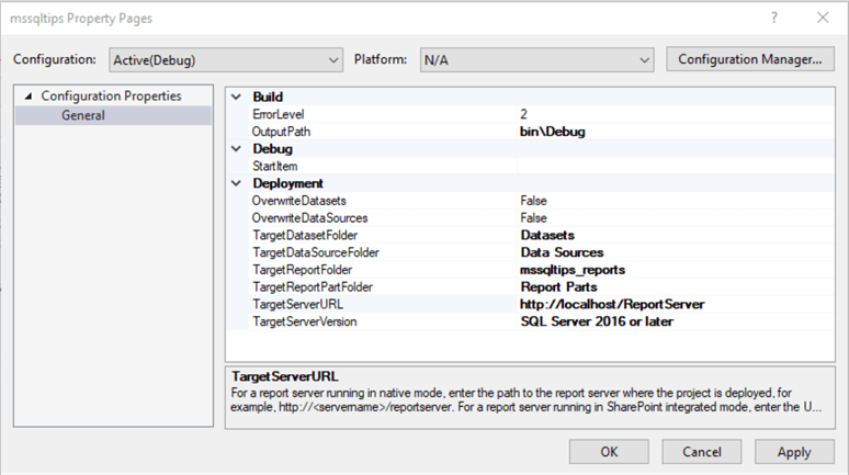 ssrs report development