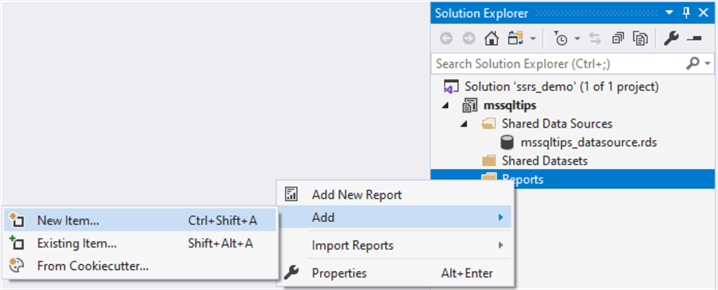 ssrs report development