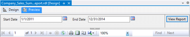 ssrs report development