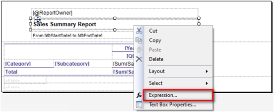 ssrs report development