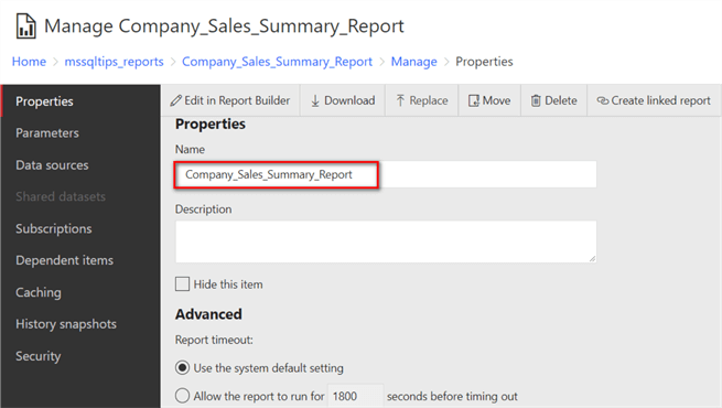 ssrs report development
