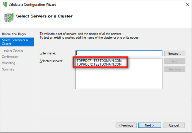 failover cluster manager