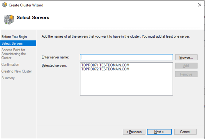 failover cluster manager
